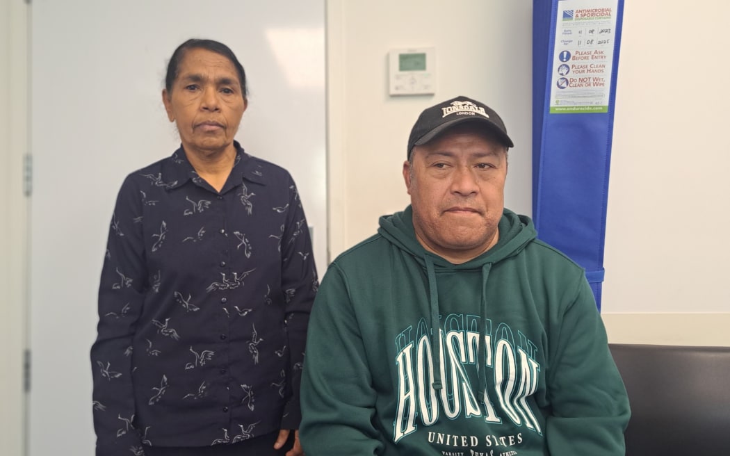 Tiu Tuitara, right, a patient of Local Doctors Otara, and Dr Silva Ponnampalam.